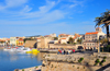 Alghero / L'Alguer, Sassari province, Sardinia / Sardegna / Sardigna: the old port seen from the Magellan bastion - Porto Antico - Bastioni Ferdinando Magellano - photo by M.Torres