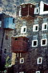 Saudi Arabia - Asir province: Alma museum - balconies - photo by F.Rigaud