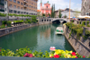 View across Ljubljanica to Preseren square, Ljubljana, Slovenia - photo by I.Middleton