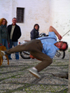 Spain / Espaa - Granada: street performer (photo by R.Wallace)