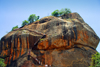 Sigiriya, Central Province, Sri Lanka: the rock - core a long eroded volcano - Unesco World Heritage site - photo by M.Torres