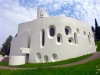 La Chaux-de-Fonds: St-Jean temple / temple st-jean en forme de spirale - architecte: Daniel Grataloup (photo by Christian Roux)