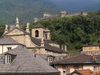 Switzerland - Bellinzona, Ticino canton: roofs and the castle - photo by J.Kaman