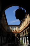 Damascus, Syria: old courtyard of a palace - Liwan - leewan - patio - St. Ananias street - Damaskus - innenhof - photographer: M.Torres