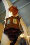 Damascus / Damaskus - Syria: Catholic Syriac Church - pulpit- photo by M.Torres