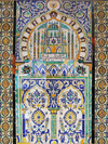 Tunisia - Kairouan: Zaouia of Sidi Sahab - details of tiles (photo by J.Kaman)