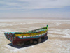 Chott el Jerid salt lake - boat (photo by J.Kaman)