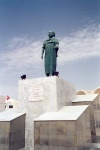 Tunisia - El-Hamma: local hero on main square (photo by M.Torres)
