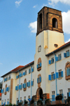 Kampala, Uganda: central building clock tower Makerere University - colonial architecture, former University of East Africa - photo by M.Torres