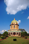Kampala, Uganda: Baha'i Temple on Kikaaya Hill - green domed building and sky - photo by M.Torres