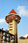 Kampala, Uganda: Golf Course Hotel and Casino, with its panoramic tower, Yusuf Lule Road - photo by M.Torres