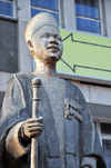 Kampala, Uganda: statue of King Ssekabaka Muteesa,  Kabaka of the Kingdom of Buganda - Kampala road - photo by M.Torres