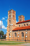 Kampala, Uganda: side view of St. Mary's Catholic Cathedral, Rubaga Cathedral, Rubaga hill - Metropolitan Archdiocese of Kampala - photo by M.Torres