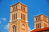 Kampala, Uganda: bell towers of St. Mary's Catholic Cathedral, Rubaga Cathedral, Rubaga hill - Metropolitan Archdiocese of Kampala - photo by M.Torres