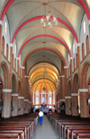 Kampala, Uganda: St. Mary's Catholic Cathedral, Rubaga Cathedral, Rubaga hill - interior of the nave - pews and vaulted ceiling - Metropolitan Archdiocese of Kampala - photo by M.Torres