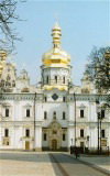 Kiev / Kyiv: the rebuilt Dormition cathedral - Pechersk Lavra Monastery - Unesco world heritage site (photo by G.Frysinger)