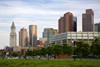 Boston, Massachusetts, USA: the Custom House Tower and Boston downtown skyline - photo by C.Lovell