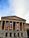 Washington, D.C., USA: Smithsonian Institution - Donald W. Reynolds Center for American Art and Portraiture - Smithsonian American Art Museum - National Portrait Gallery - Greek revival style - architects Davis, Town, Elliot then Mills, Clark and Walter - F Street at 8th Street NW - photo by M.Torres