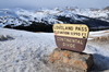 Loveland pass, Colorado, USA: continental divide - Department of Agriculture sign at elevation 11,990 ft - mountain pass in the Rocky Mountains - Front Range - border of Clear Creek and Summit counties - US 6 highway - photo by M.Torres