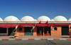 Layoune / El Aaiun, Saguia el-Hamra, Western Sahara: white domes at the artisans center - Blvd de Mekka - photo by M.Torres