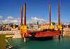 Stone Town, Zanzibar, Tanzania: platform in the harbour - Malindi area - photo by M.Torres