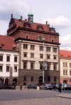 Czech Republic - Pilsen / Plzen (Western Bohemia - Zapadocesk - Plzenck kraj): Town hall at the home of Skoda and Pilsner Urquell (photo by M.Torres)