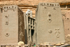 Mali - Dogon country - central plateau region of Mali - Mopti region: ceremonial houses with Dogon signs - photo by E.Andersen