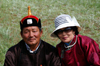 Ulan Bator / Ulaanbaatar, Mongolia: Naadam festival - Mongolian couple at the horse races - Hui Doloon Khutag - photo by A.Ferrari