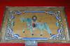 Karakorum, central Mongolia: Erdene Zuu monastery, Kharkhorin - Buddhist painting - Three Jewels / Triratna on a horse - photo by A.Ferrari