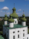 Russia -  Kargopol -  Arkhangelsk Oblast: Church of St. John the Precursor - 18th-century church - classical style in Russian stone architecture - from above - photo by J.Kaman