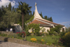 Slovenia - Portoroz: Church in shape of boat sail - photo by I.Middleton