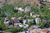 Yusufeli, Artvin Province, Black Sea region, Turkey: houses near the oruh River - Kakar mountains - Kakar Daglari - photo by W.Allgwer