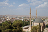 Urfa / Edessa / Sanliurfa, Southeastern Anatolia, Turkey: Great Mosque, built in the XII century and city panorama - Ulu Cami - photo by W.Allgwer